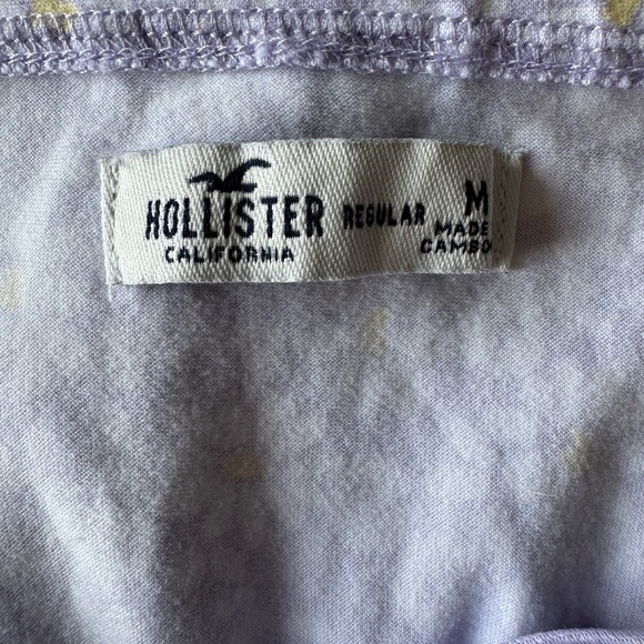 Hollister Floral Spaghetti Strap Babydoll Romper Lilac Purple Size M Outdoor Y2K - Picture 5 of 16